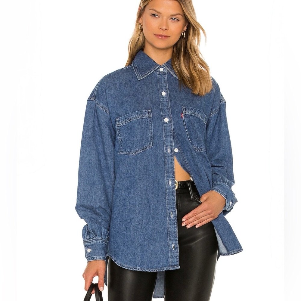 Levi's Classic Blue Remi Utility Denim Button-Up Shirt